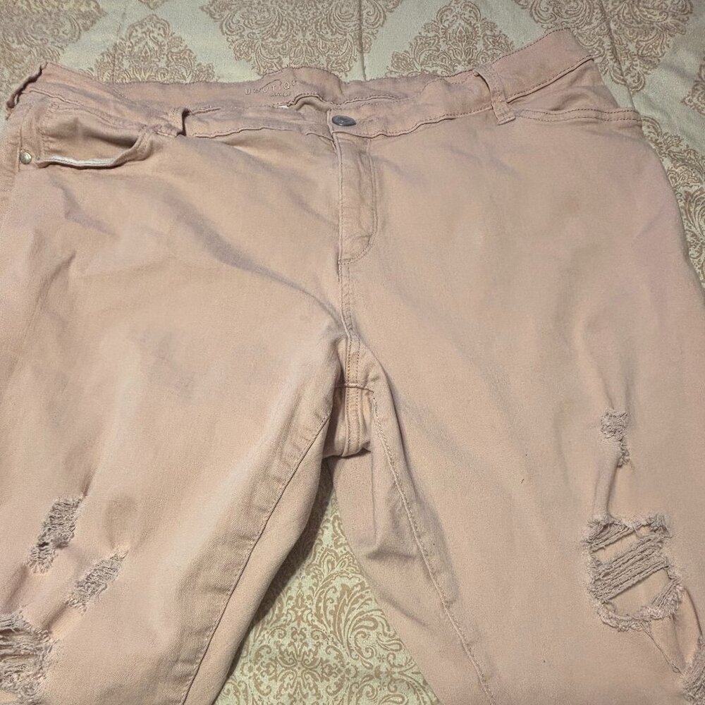 Light Pink Ripped Jeans